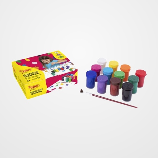 TEMPERA JOVI  15 ml (bote) ESTUCHE de 12