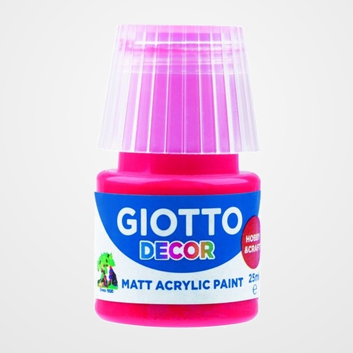 PINTURA ACRILICA GIOTTO 25 ml (bote) ROJO BERMELLON