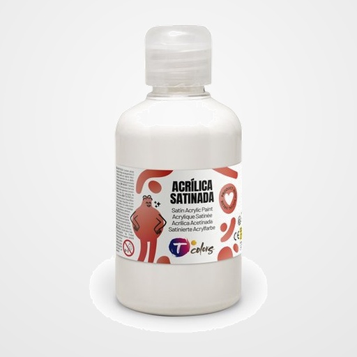 PINTURA ACRILICA TCOLORS 250 ml (botella) BLANCO