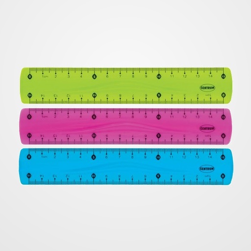 REGLA CENTRUM FLEXIBLE 15 CM SURTIDO