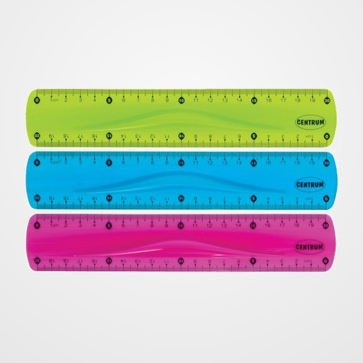 REGLA CENTRUM FLEXIBLE 20 CM SURTIDO