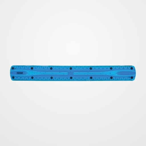REGLA CENTRUM FLEXIBLE 30 CM AZUL