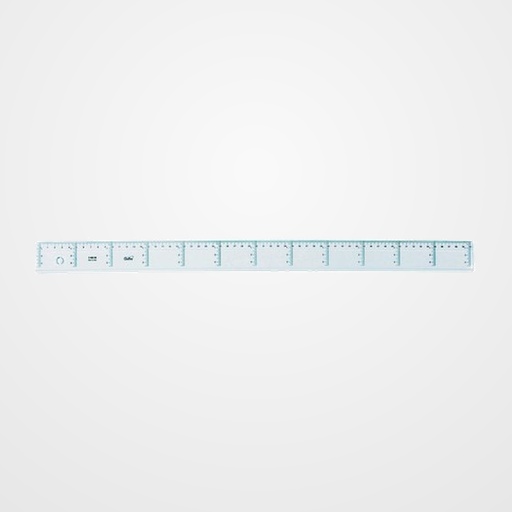 REGLA CRISTAL SAFTA 60 CENTIMETROS