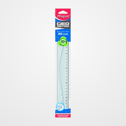 REGLA MAPED 30 CMS GEOMETRIC RECICLADA
