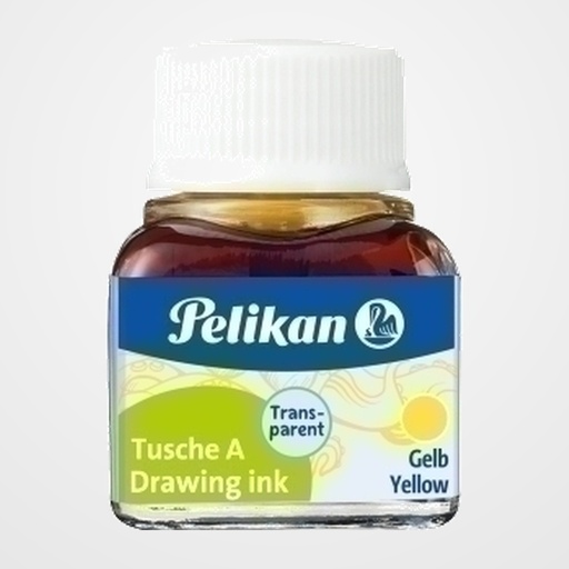 TINTA CHINA PELIKAN FRASCO 10 ml. AMARILLO (523-5) (201541)