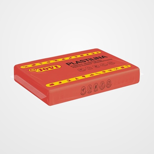 PLASTILINA JOVI 72 PASTILLA 350 gr. ROJO CAJA DE 15