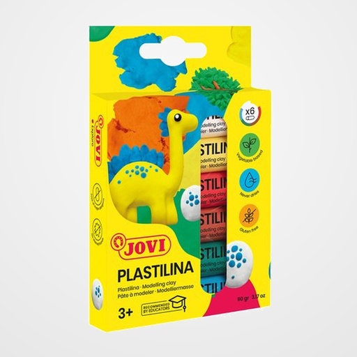 PLASTILINA JOVI 90 BARRA 15 gr. ESTUCHE DE 6