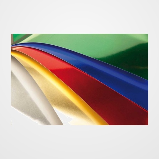 CARTULINA METALIZADA 50x65 cm SADIPAL 225g ROJO PAQUETE de 10