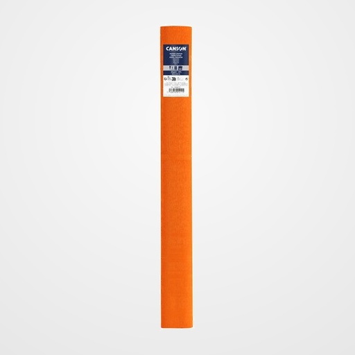 PAPEL CREPE (PINOCHO) CANSON 30g 0,5x2,5 m NARANJA ZINNIA