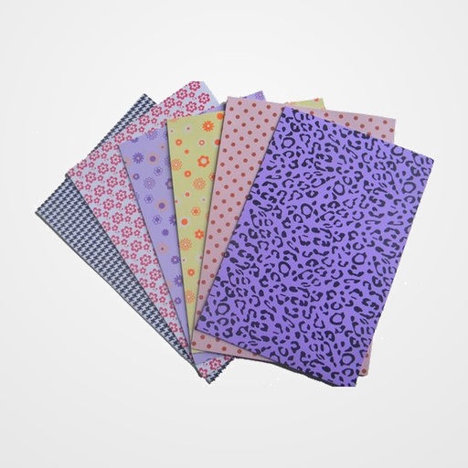 GOMA EVA OLEF IMPRESA HOJA 40x60 cm BOLSA de 12 surtido
