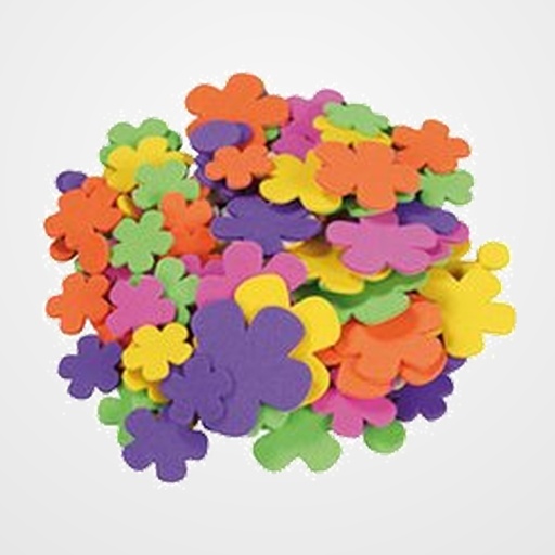 GOMA EVA SMART ADHESIVA FLORES PACK 200 FIGURAS