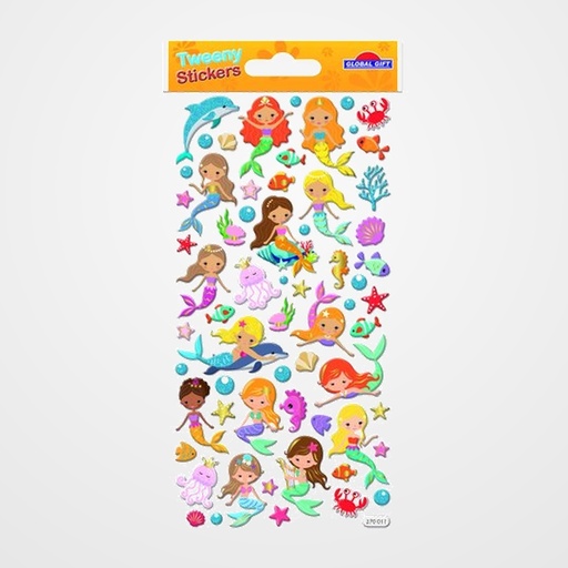 STICKERS GRUPO GLOBAL GIFT BOLSA 1h TWEENY FOAMY SIRENAS