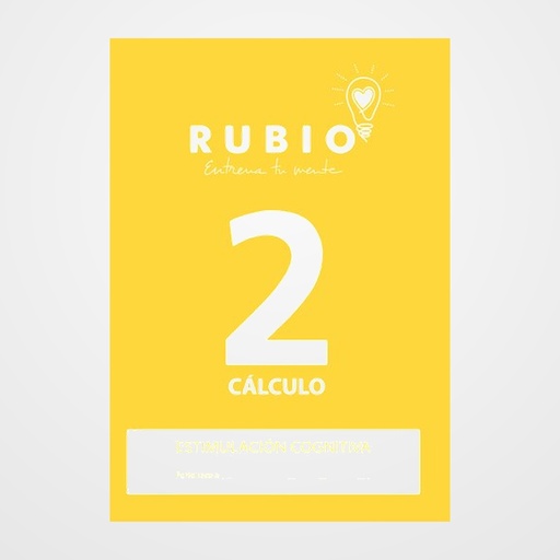 CUADERNO RUBIO A4 ESTIMULACION COGNITIVA CALCULO Nº 2 (Deterioro cognitivo leve-moderado)
