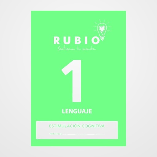 CUADERNO RUBIO A4 ESTIMULACION COGNITIVA LENGUAJE Nº 1 (Sin deterioro cognitivo o deterioro leve)