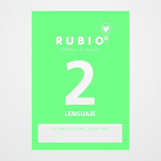 CUADERNO RUBIO A4 ESTIMULACION COGNITIVA LENGUAJE Nº 2 (Deterioro cognitivo leve-moderado)