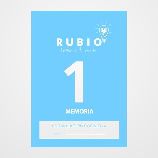 CUADERNO RUBIO A4 ESTIMULACION COGNITIVA MEMORIA Nº 1 (Sin deterioro cognitivo o deterioro leve)
