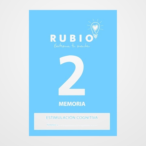 CUADERNO RUBIO A4 ESTIMULACION COGNITIVA MEMORIA Nº 2 (Deterioro cognitivo leve-moderado)