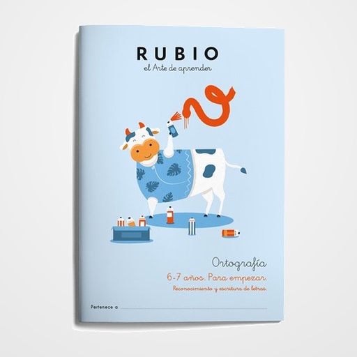 CUADERNO RUBIO A4 ORTOGRAFIA Nº 1 - PARA EMPEZAR (6-7 años)