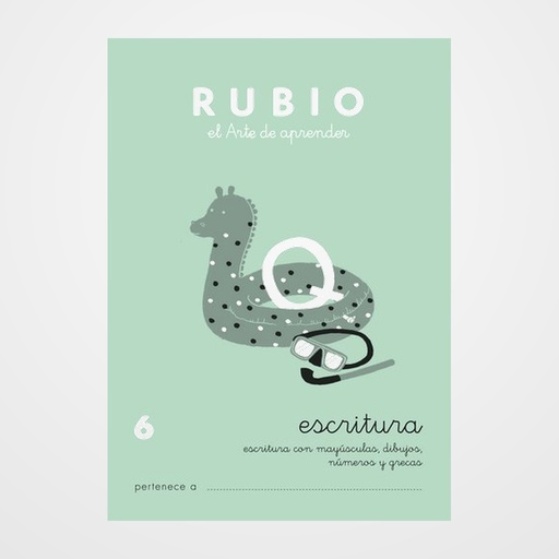 CUADERNO RUBIO A5 ESCRITURA Nº 6 (+7 años)