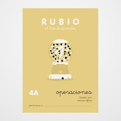CUADERNO RUBIO A5 OPERACIONES y PROBLEMAS Nº 4A - DIVISIONES POR VARIAS CIFRAS (+9 años)