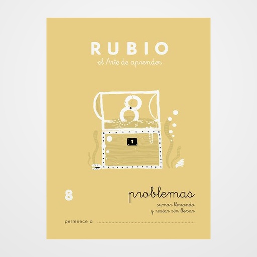 CUADERNO RUBIO A5 OPERACIONES y PROBLEMAS Nº 8 - SUMAS LLEVANDO Y RESTAS SIN LLEVAR (+6 años)