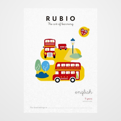CUADERNO RUBIO A4 in ENGLISH ADVANCED 6 (5-6 años)