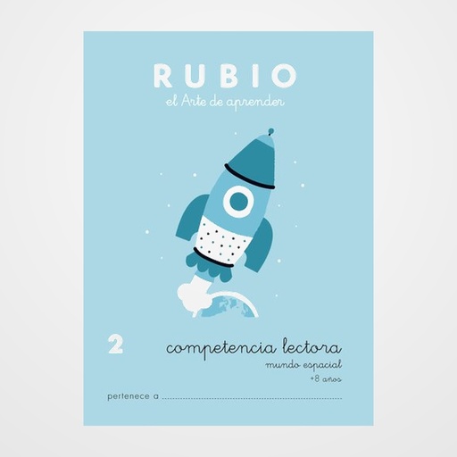 CUADERNO RUBIO A5 COMPETENCIA LECTORA Nº 2 - MUNDO ESPACIAL (+7 años)
