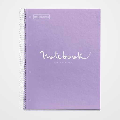 BLOC MIQUELRIUS EMOTIONS NOTEBOOK 1 micro.tapa EXTRA A4 80h 90g DOTS LAVANDA