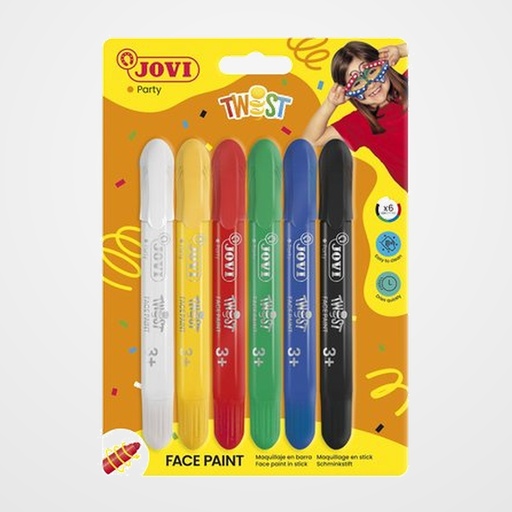 MAQUILLAJE JOVI BARRA TWIST MAKE de 5,5 g BLISTER de 6  SURTIDO