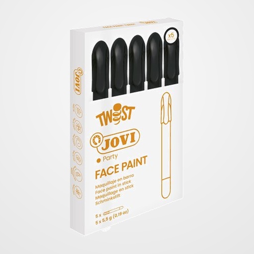 MAQUILLAJE JOVI BARRA TWIST MAKE de 5,5 g CAJA de 5 NEGRO
