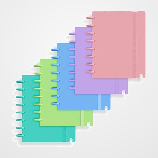 BLOC MIQUELRIUS EMOTIONS NOTEBOOK 8 micro.tapa PP A4 160h 90g CUADRIC.5x5 TURQUESA