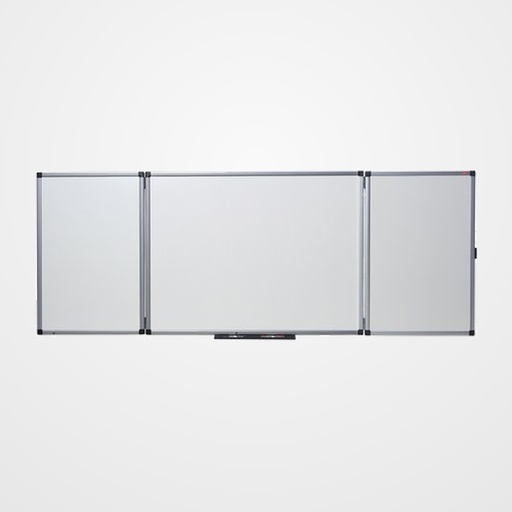 PIZARRA BLANCA MAGNETICA NOBO TRIPTICA VITRIFICADA 120x150 cm (ABIERTA 240x150 cm)