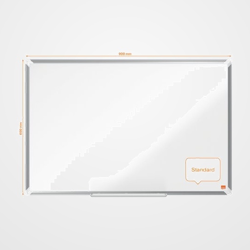 PIZARRA BLANCA MAGNETICA NOBO PREMIUM PLUS LACADA MARCO ALUMINIO  90x60 cm