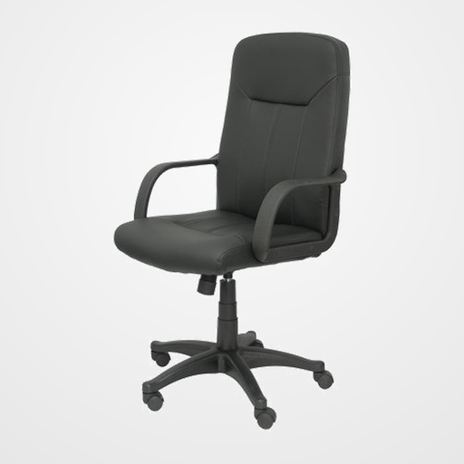 SILLA PIQUERAS Y CRESPO VILLA DIRECCION MECANISMO BASCULANTE REGULABLE EN ALTURA ASIENTO Y RESPALDO TAPIZADO SIMILPIEL NEGRO
