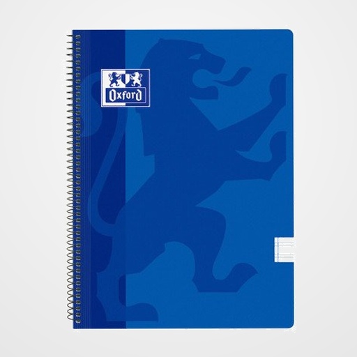 BLOC OXFORD SCHOOL CLASSIC tapa PP Fº 80h PAUTA 3,5 90g AZUL