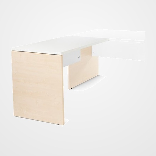 MESA ROCADA WORK ALA 100x60 ESTRUCTURA HAYA TABLERO BLANCO