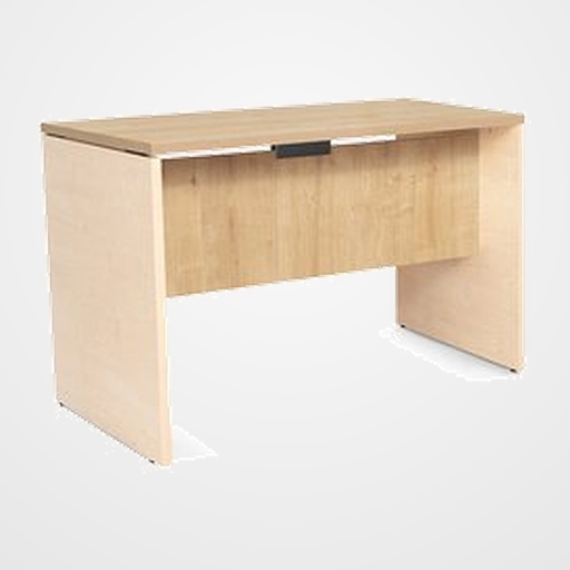 MESA ROCADA WORK 120x60 ESTRUCTURA HAYA TABLERO ROBLE
