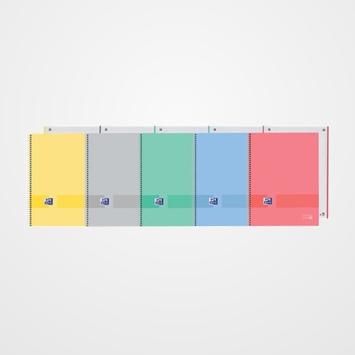 BLOC OXFORD SCHOOL EU.BOOK 1 OXFORD&YOU micro.tapa EXTRA A4+ 80h HORIZONTAL 90g SURTIDO PASTEL (5 col.)