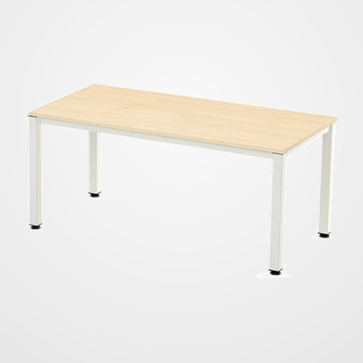 MESA ROCADA EXECUTIVE 160x163 ESTRUCTURA BLANCO TABLERO MELAMINA HAYA