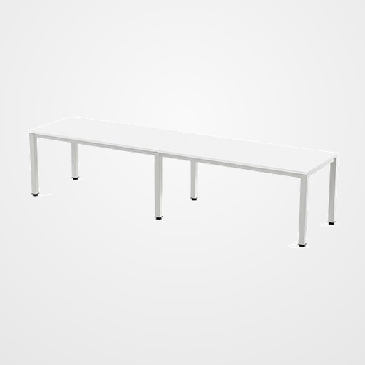 MESA ROCADA EXECUTIVE 360x80 ESTRUCTURA BLANCO TABLERO MELAMINA BLANCO