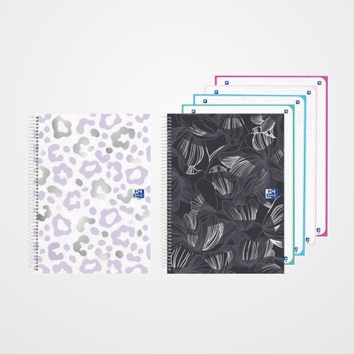 BLOC OXFORD SCHOOL EU.BOOK 4 DREAM TECH micro.tapa EXTRA A5+ 120h CUADRIC.5x5 90g SURTIDO (2 mod.)