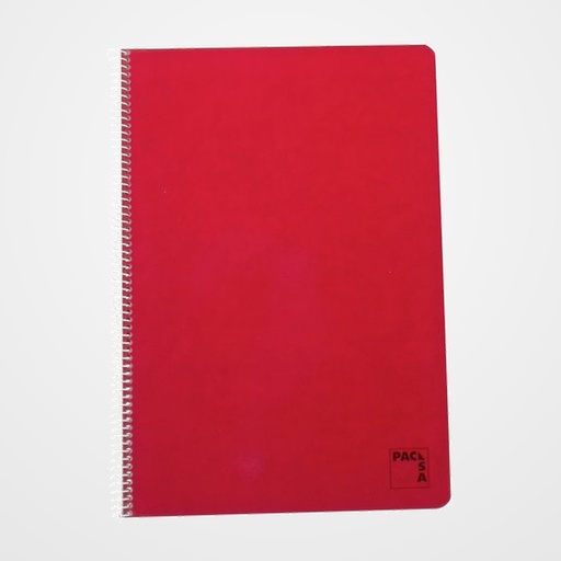BLOC PACSA INSTITUT tapa DURA Fº 100h HORIZONTAL 60g. ROJO