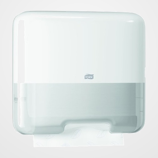 TOALLERO TORK MINI PARA TOALLA PLEGADA EN V PLASTICO BLANCO