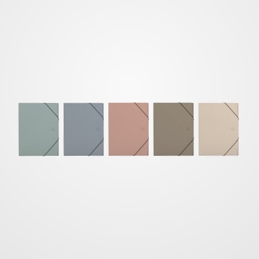 CARPETA de GOMAS y SOLAPAS OXFORD FOREST POLYFOAM 50% RECICLADO A4+ SURTIDO (5 col.)