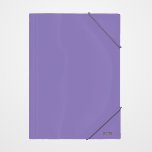CARPETA de GOMAS y SOLAPAS DOHE A4 PP OPACO MORADO