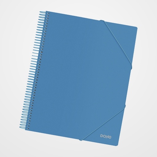 CARPETA FUNDAS (TARIFARIO) DOHE ESPIRAL PP OPACO A4 30 F. AZUL