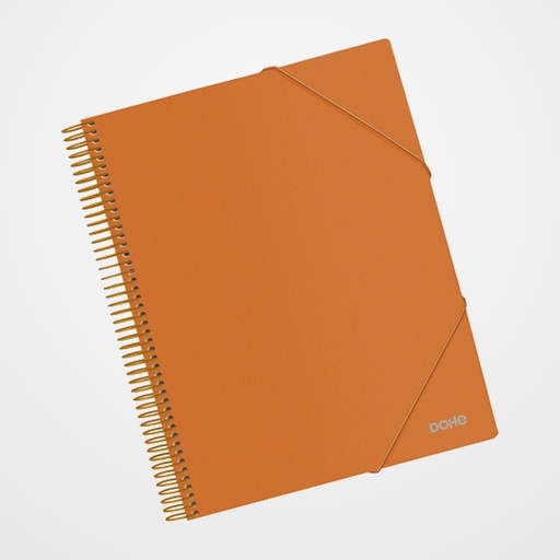 CARPETA FUNDAS (TARIFARIO) DOHE ESPIRAL PP OPACO A4 30 F. NARANJA