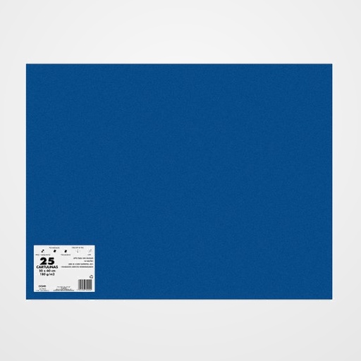CARTULINA 50x65 DOHE 180g AZUL ZAFIRO PAQUETE de 25
