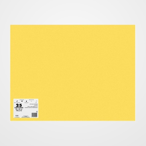 CARTULINA 50x65 DOHE 180g ORO PAQUETE de 25