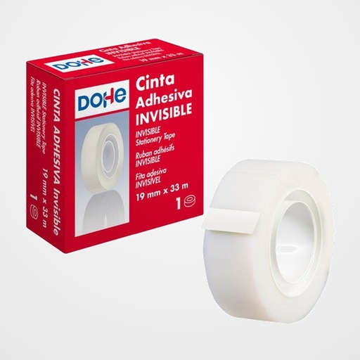 CINTA ADHESIVA DOHE INVISIBLE rollo 33x19